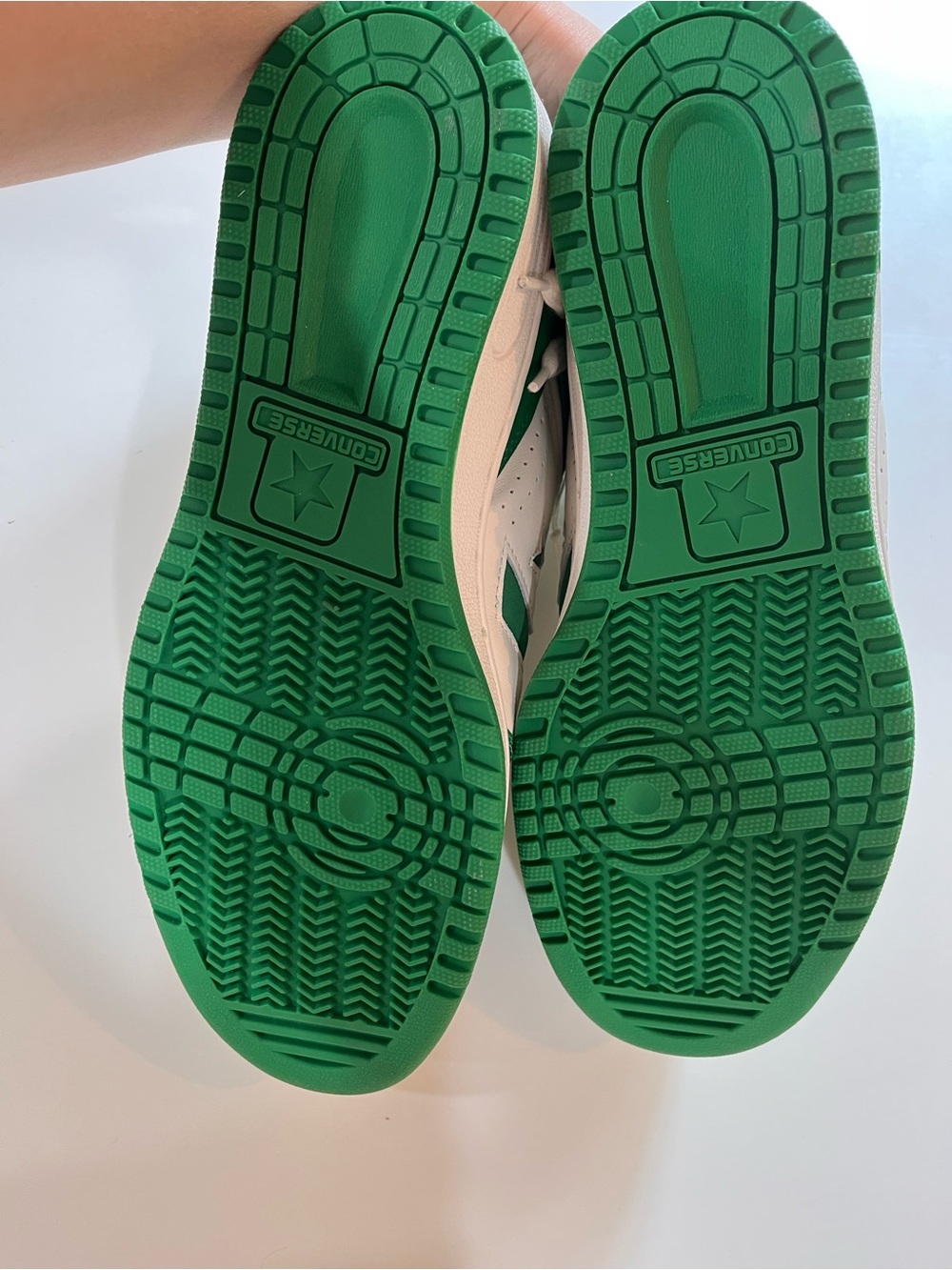 Converse Weapon Low-Top Sneakers in White & Green Mens Size 11 New without Box - Picture 6 of 9